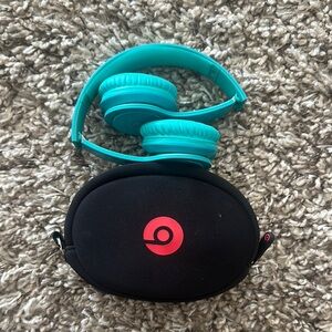 Beats by Dr Dre solo HD Turquoise Wired Headphones